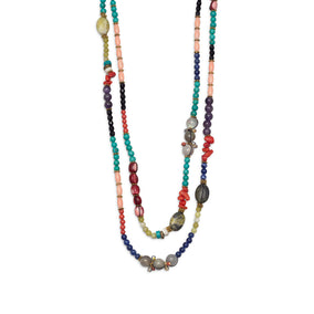 64" + 2" Multistone Fashion Necklace