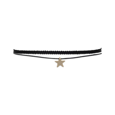Double Strand Fashion Choker with Star Slide