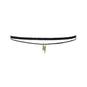 Double Strand Fashion Choker with Lightning Bolt Slide