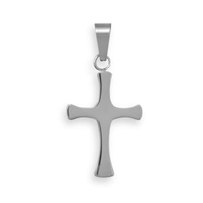Reversible Stainless Steel Cross Pendant