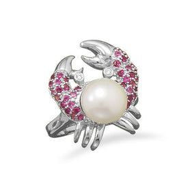 Brass Crab Design Ring