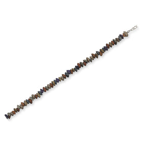 9"+1" Extension Multicolor Buri Wood Seed Bead Fashion Anklet