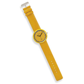 Yellow Leather Fashion Watch