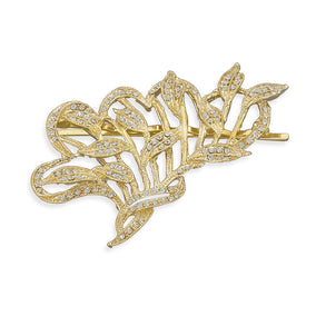 14 Karat Gold Plated Crystal Fashion Bobby Pin