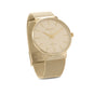 Gold Tone Mesh Unisex Fashion Watch