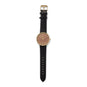 Black Leather Unisex Fashion Watch