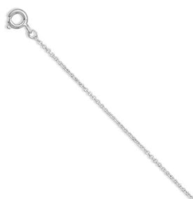 20" Silver Plated Brass Rope Chain (1.5mm)