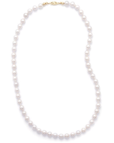 16" 6.5-7mm Grade AAA Cultured Akoya Pearl Necklace