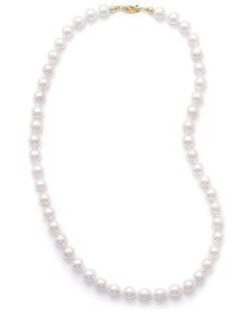 24" 7.5-8mm Grade AA Cultured Akoya Pearl Necklace