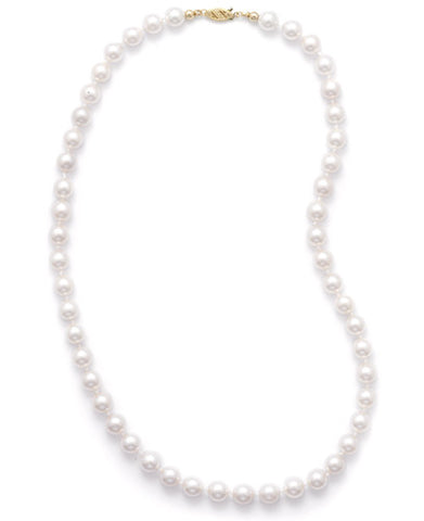 16" 7.5-8mm Grade AAA Cultured Akoya Pearl Necklace