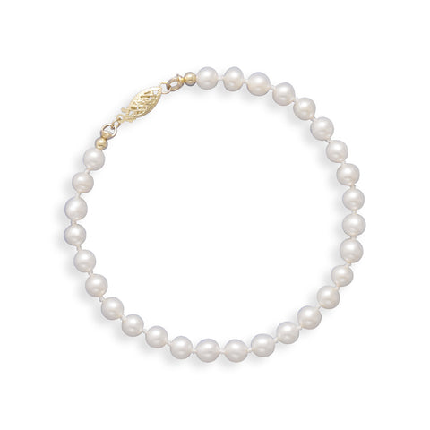 7" 5-5.5mm Cultured Freshwater Pearl Bracelet
