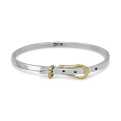 Belt Bracelet with Brass Buckle