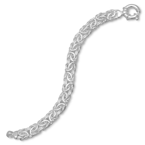 7" 160 Gauge Oval Byzantine Bracelet