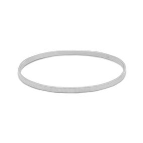 3mm Flat Hammered Bangle