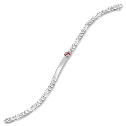8" Figaro 150 Medical Alert ID Bracelet