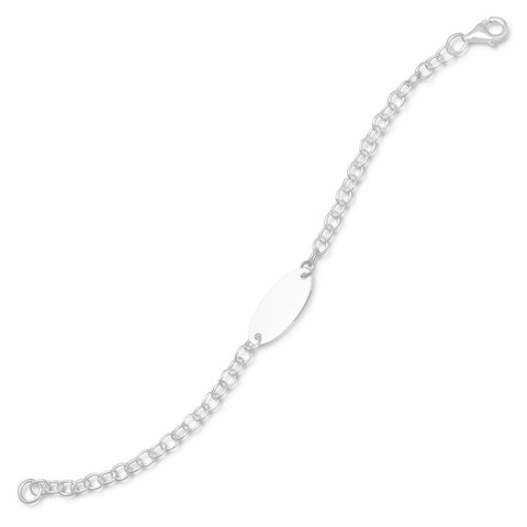 5.5" Oval ID Bracelet