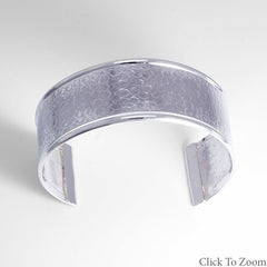 Hammered Cuff with Polished Edge