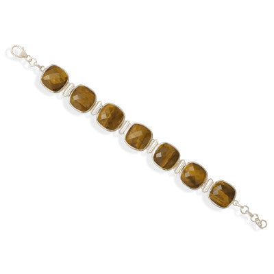 Faceted Tiger's Eye Bracelet