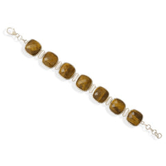 Faceted Tiger's Eye Bracelet