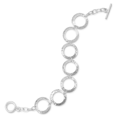 7" Hammered Circle Bracelet