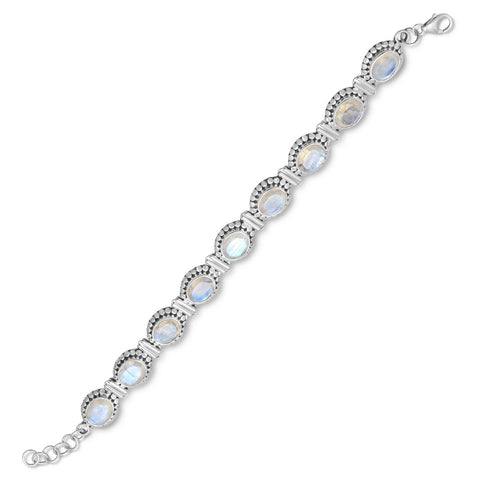 8" Rainbow Moonstone Bracelet