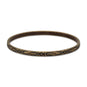 Oxidized Brass Bangle with Floral Design