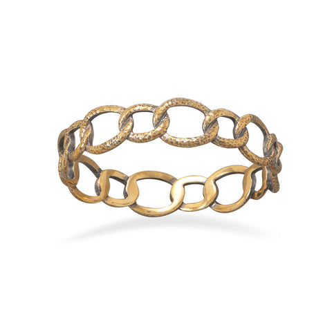 Bronze Oval Link Bangle