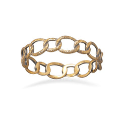 Bronze Oval Link Bangle