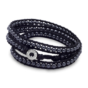 21"+1" Hematite Wrap Bracelet