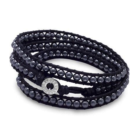 21"+1" Hematite Wrap Bracelet