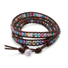 21" Multicolor Crystal Wrap Fashion Bracelet