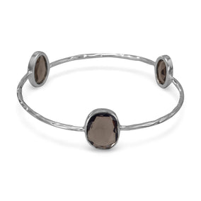 Smoky Quartz Stackable Bangle