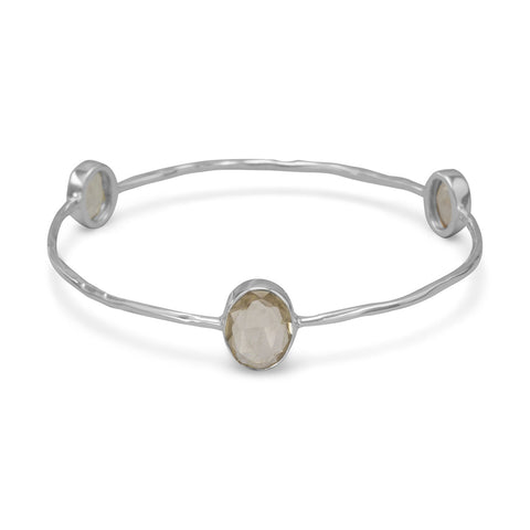 Lemon Quartz Stackable Bangle