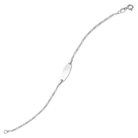6.5" Children's Oval ID Bracelet