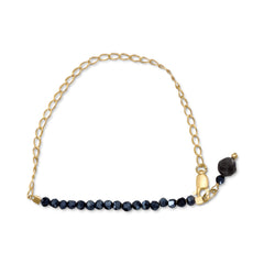 Sunset Black Czech Glass Bracelet