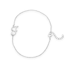 Rhodium Plated Script 