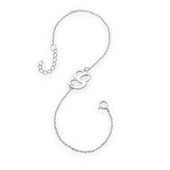 Rhodium Plated Script 