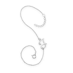 Rhodium Plated Script 