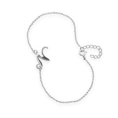 Rhodium Plated Script 