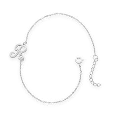 Rhodium Plated Script 