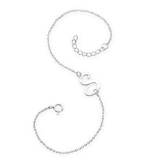 Rhodium Plated Script 