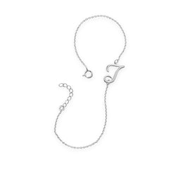 Rhodium Plated Script 