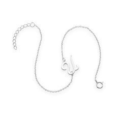 Rhodium Plated Script 