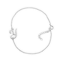 Rhodium Plated Script 