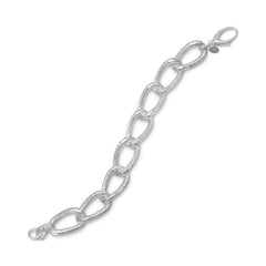 Textured Chunky Oval Link Bracelet