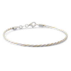 Bi Tone Cable Twist Bracelet