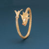 14 Karat Gold Plated Dragon Wrap Bangle