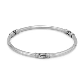 Bangle with Wave/Rope
