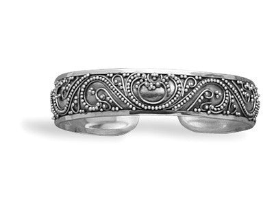 Cuff with Bead Filigree Design