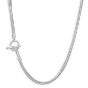 17" Five Strand Toggle Necklace